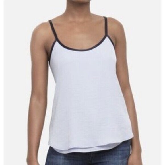 Kenneth Cole Layered Camisole Tank Top Women Size Small Lilac Adjustable Straps - Picture 1 of 9